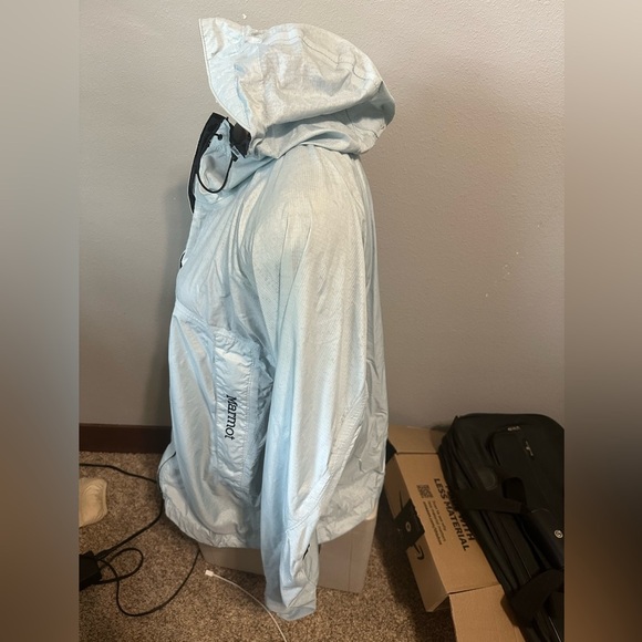 Women's Marmot Large Light Gray Hooded Jacket - Picture 2 of 5